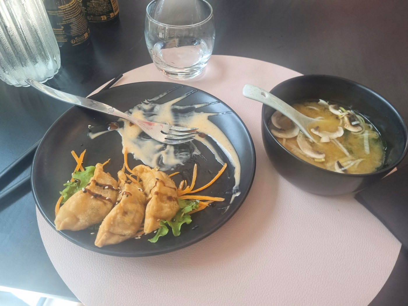 Déso, j'avais faim j'ai commencé à manger avant de prendre la photo...